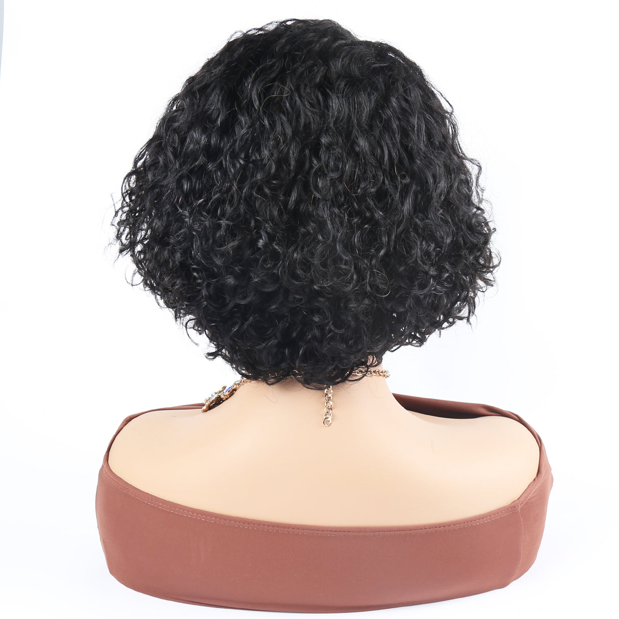 10'' Glueless HD Curly Wig Human Hair Pre Cut Lace Wig, Real HD Lace Short Curly Bob Wigs 180 Density Human Hair Pre Plucked