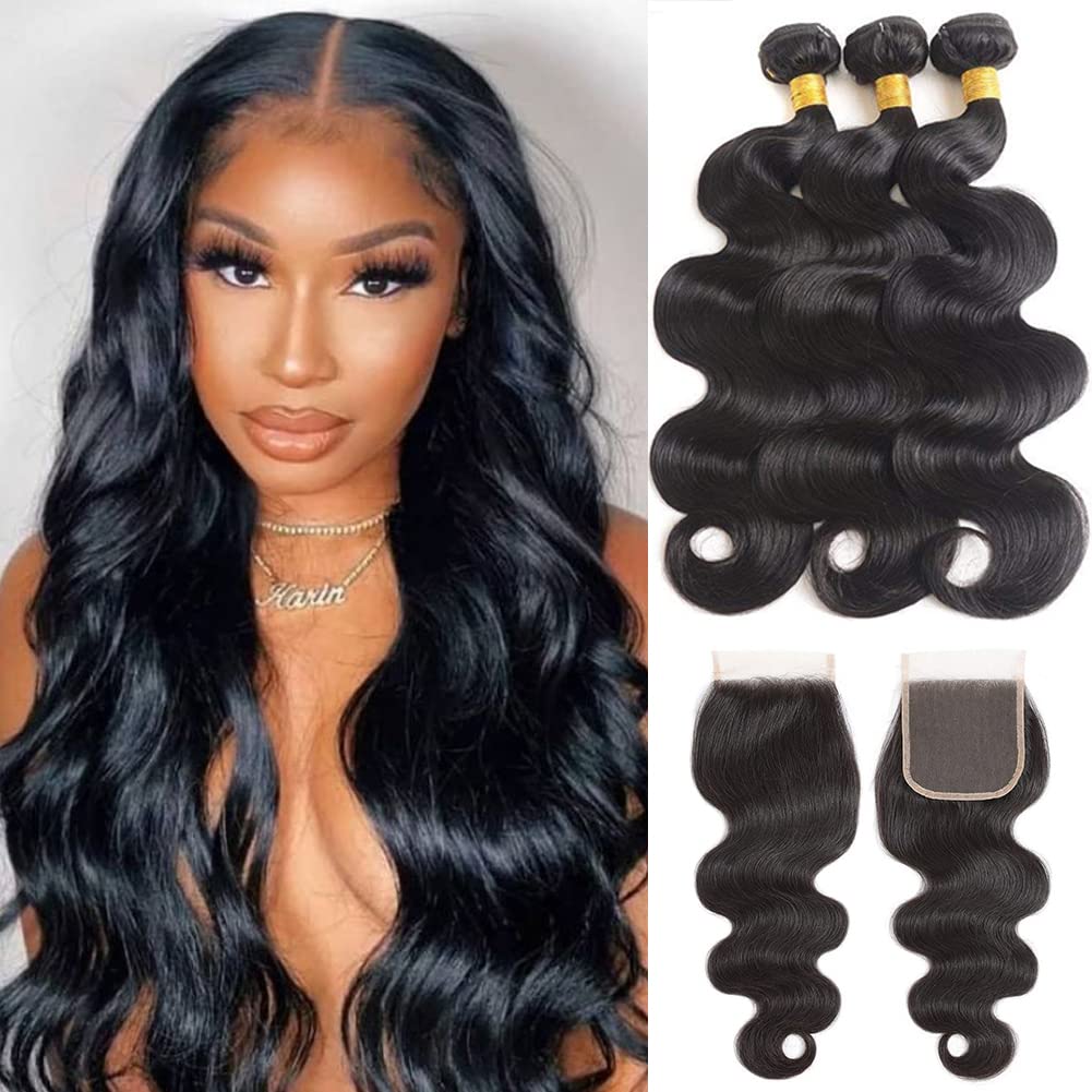 Body Wave 3 Bundles Brazilian Virgin Human Hair Bundles Natural Color