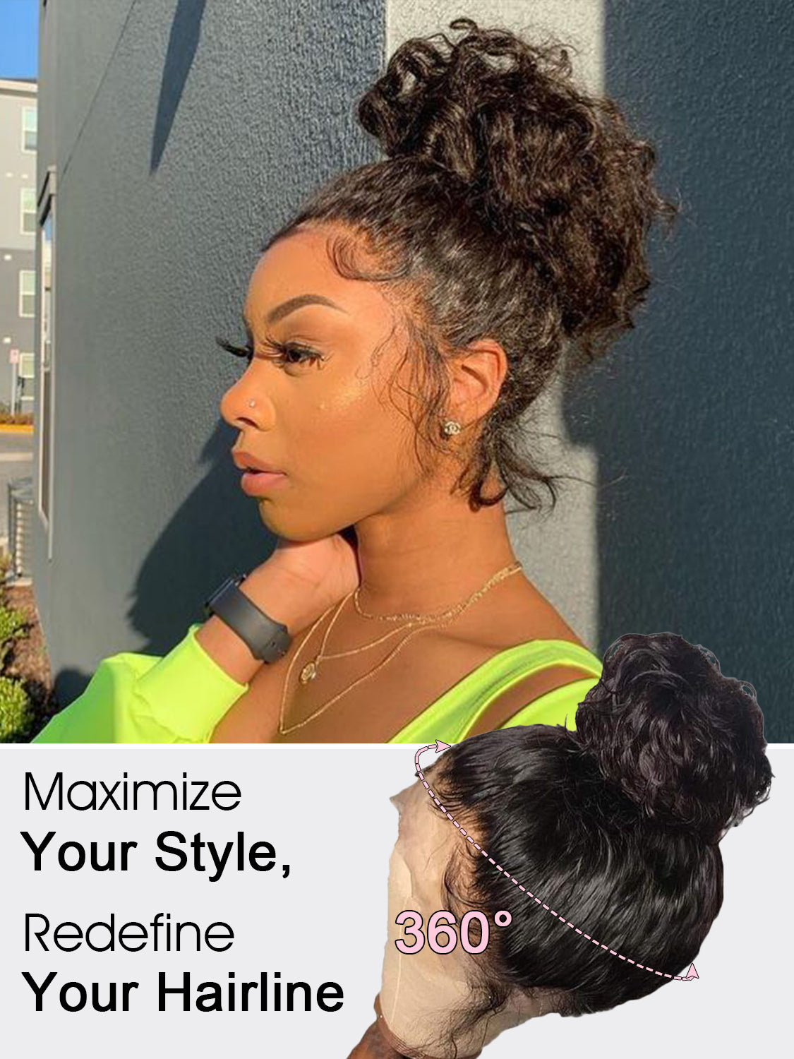 200% Density | 360 Lace Pre-Plucked Long Wig 100% Remy Human Hair Body Wave