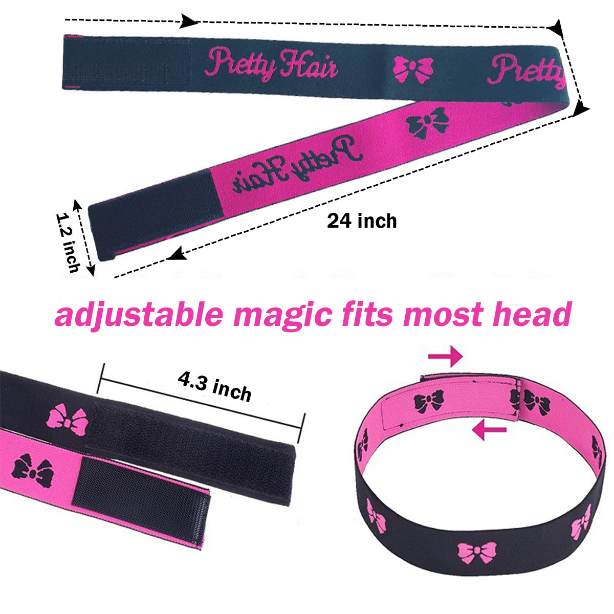 Wig Band Elastic Bands For Wig 2 Pcs Lace Melting Band For Lace Front Wig Bands For Keeping Wigs In Place Edge and 1 Piece Delicate Edge Brush for Baby Hair Gentle Styling Essential