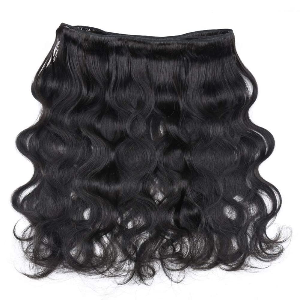 3 Bundles Human Hair Bundles with 4x4 Lace Closure Natural Color Body Wave