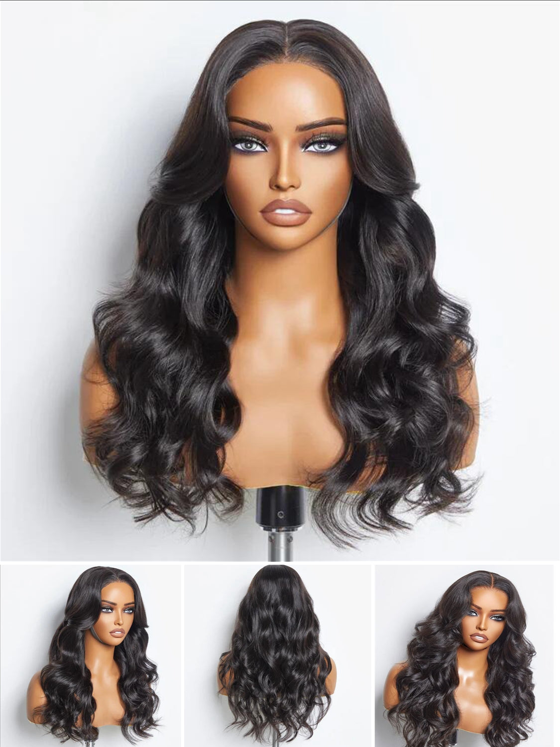 200% Density | 360 Lace Pre-Plucked Long Wig 100% Remy Human Hair Body Wave