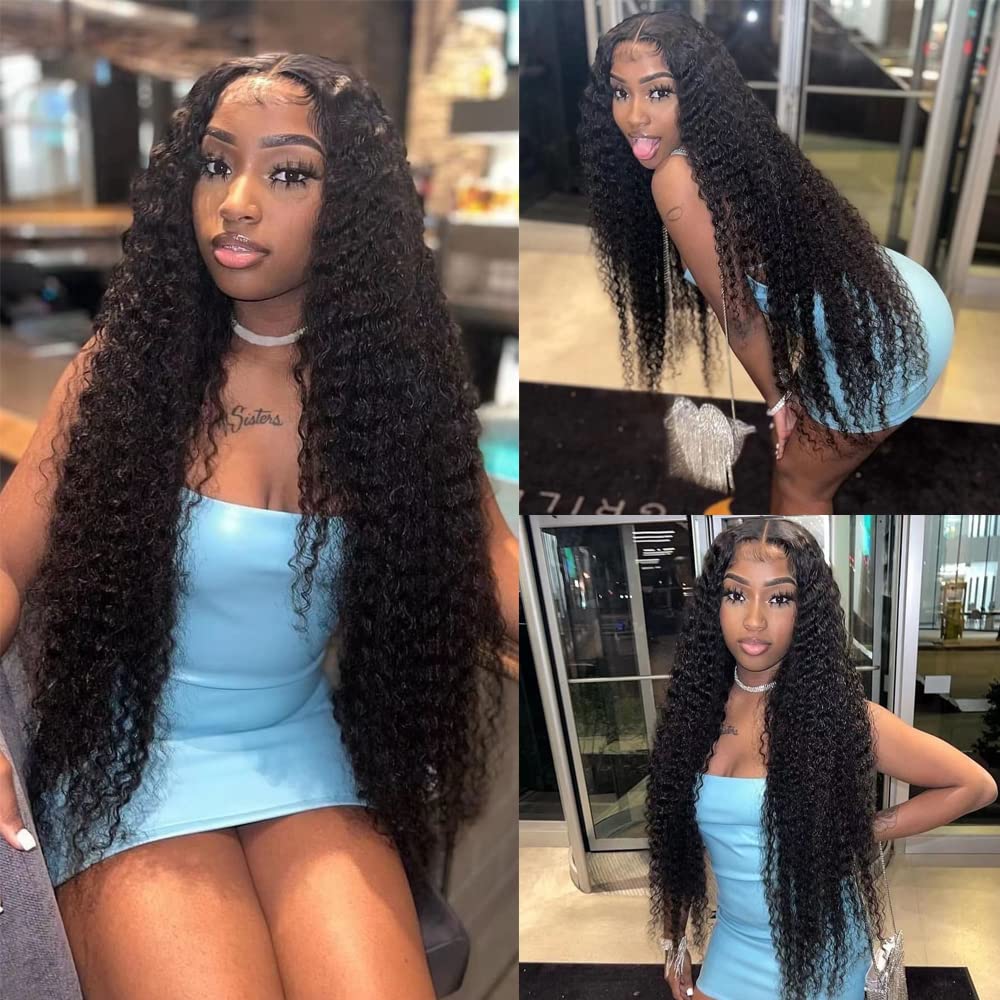 HD Lace Front Wigs Human Hair Kinky Curly Wigs Wear & Go Glueless Lace Wigs For Women No Glue