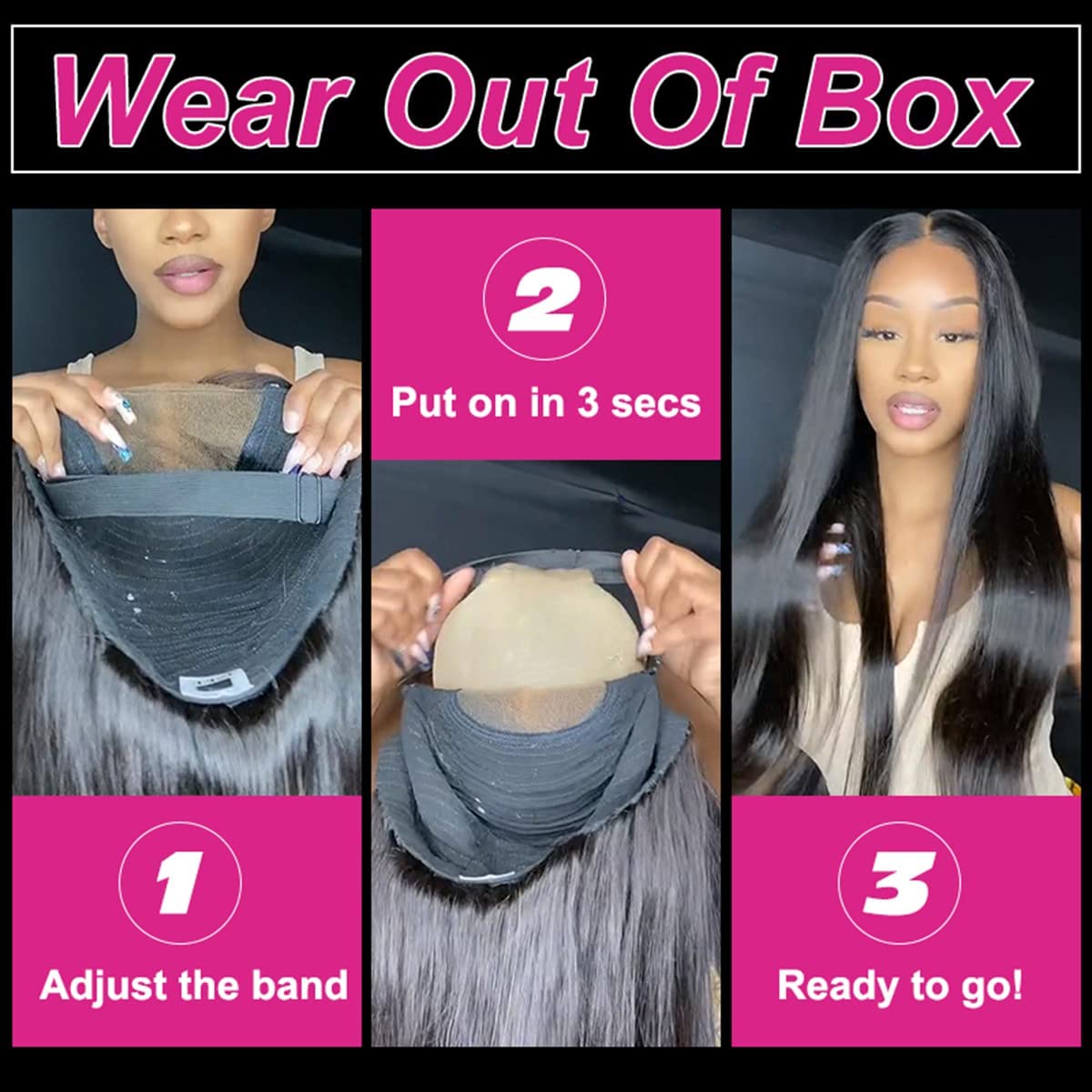 4x4 Lace Front Wig Wear & Go Glueless Lace Wig Body Wave