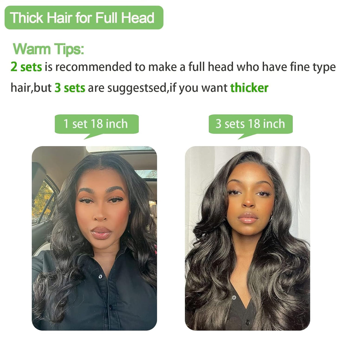 Straight Clip in Hair Extensions 100% Human Hair Clip in Hair Extensions for Women 8pcs/Set Natural Black