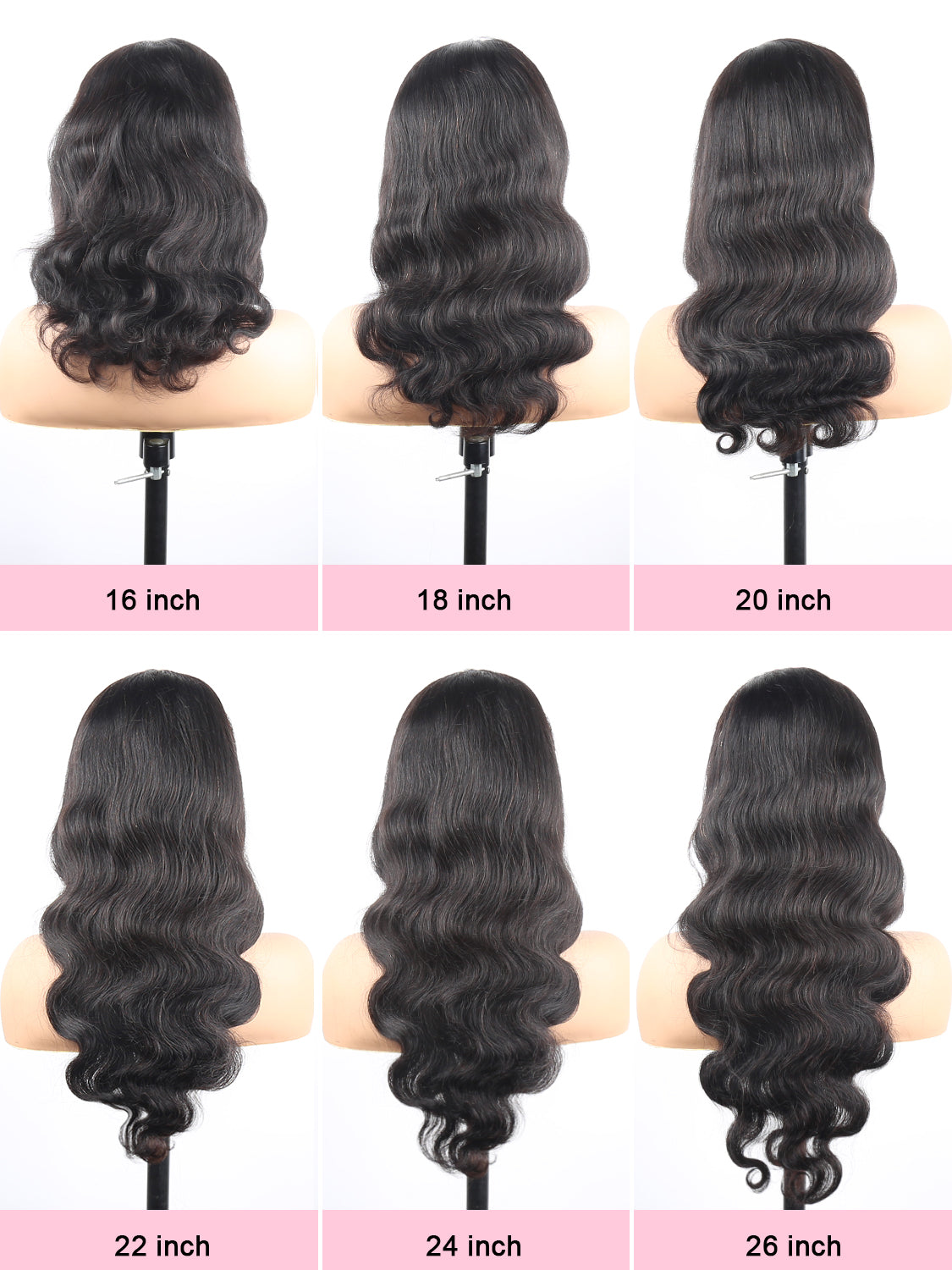 200% Density | 360 Lace Pre-Plucked Long Wig 100% Remy Human Hair Body Wave