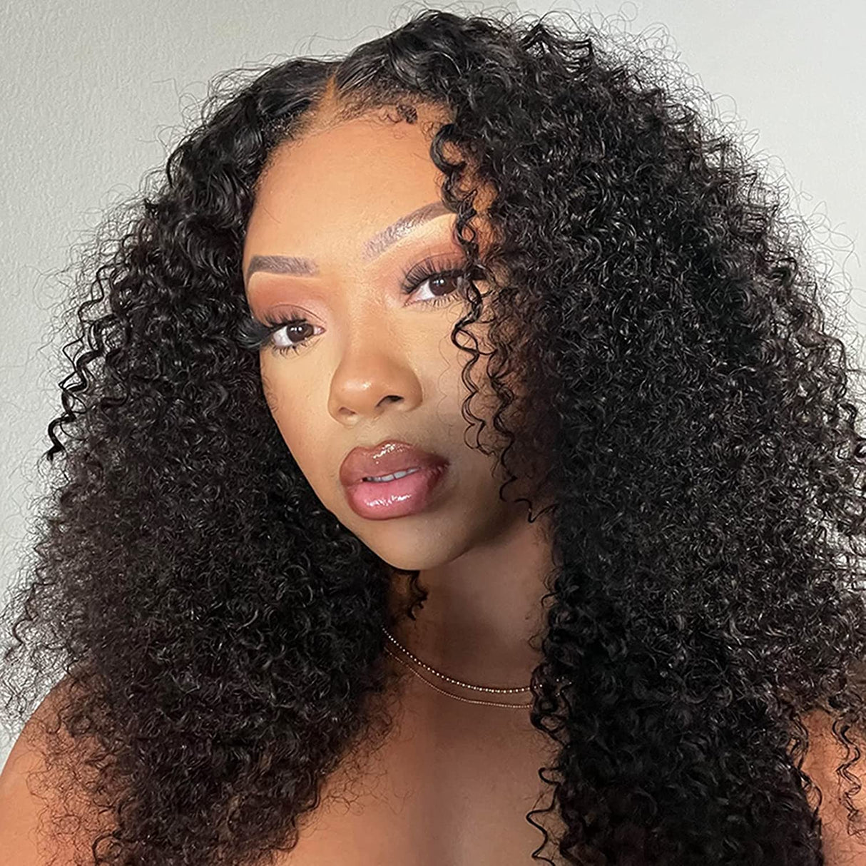 HD Lace Front Wigs Human Hair Kinky Curly Wigs Wear & Go Glueless Lace Wigs For Women No Glue