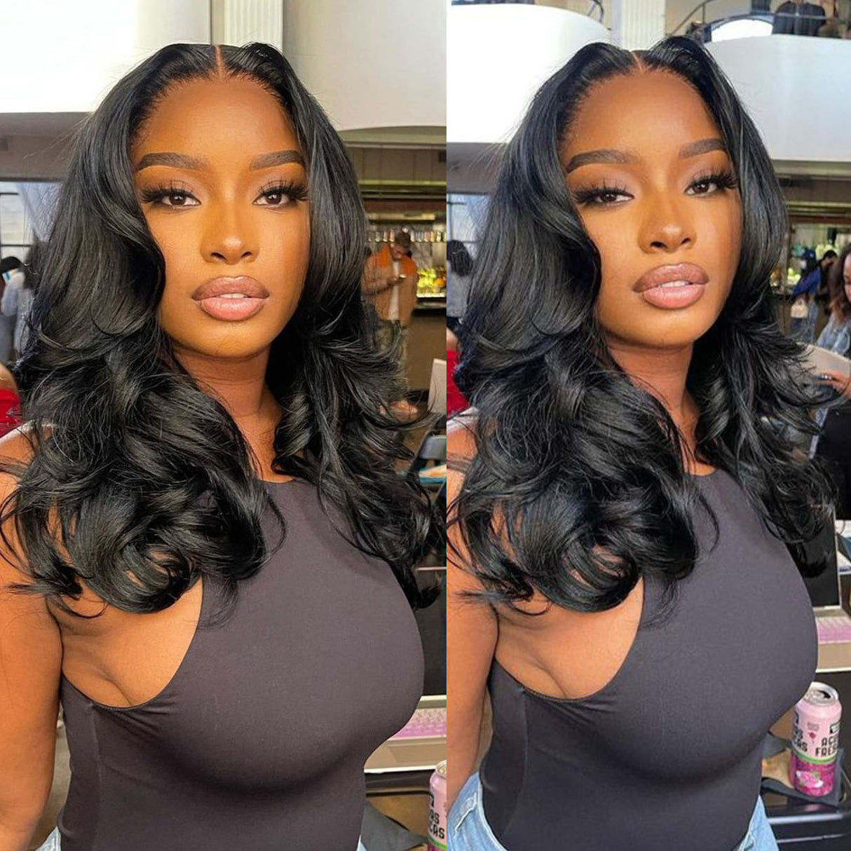 Elegant Loose Wave Minimalist Lace Frontal Wig 100% Human Hair 109