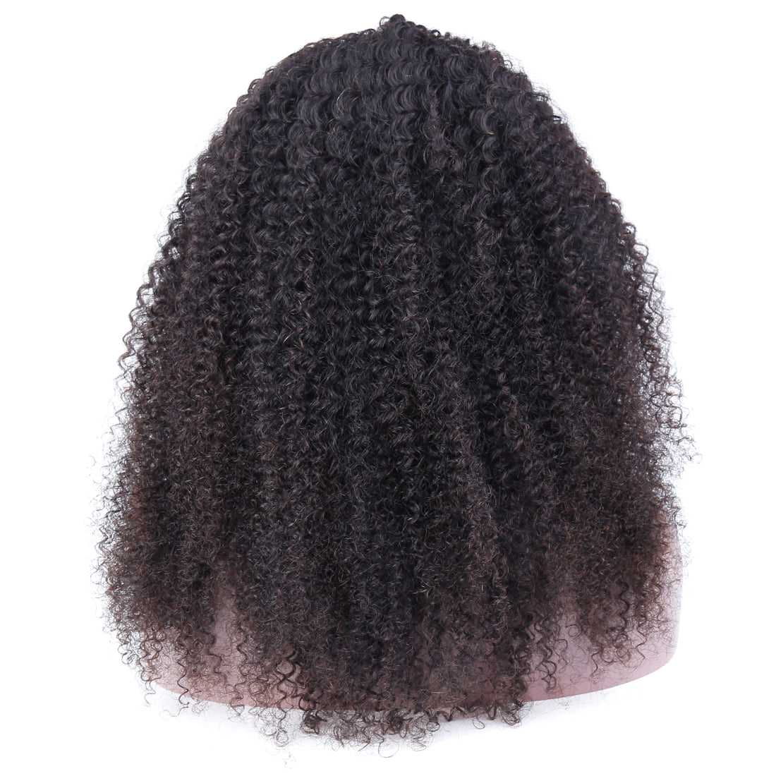 Kinky Curly 13x1 T Part Lace Front Wigs Douible Drawn Human Hair Natural Color 200% Super High Denisty