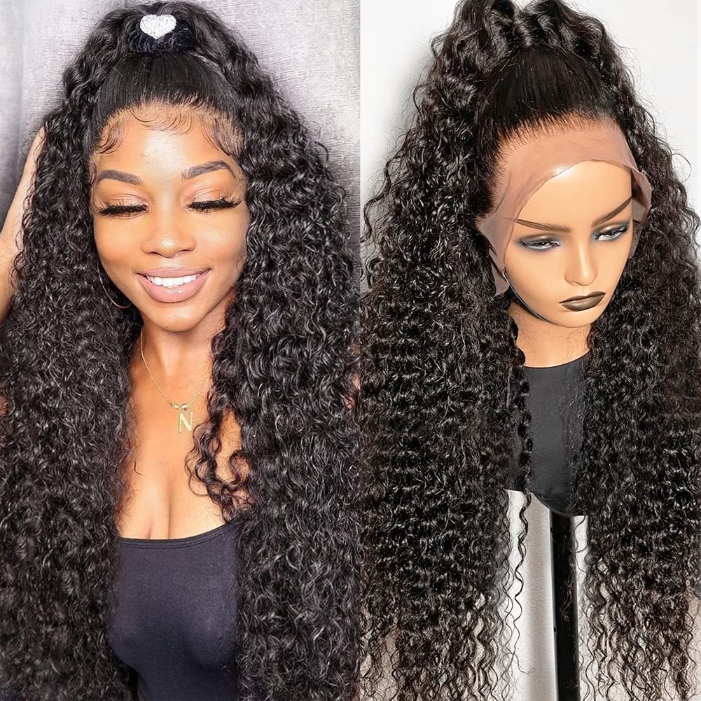 360 Lace Front Wigs Human Hair Water Wave Wig 180% Density