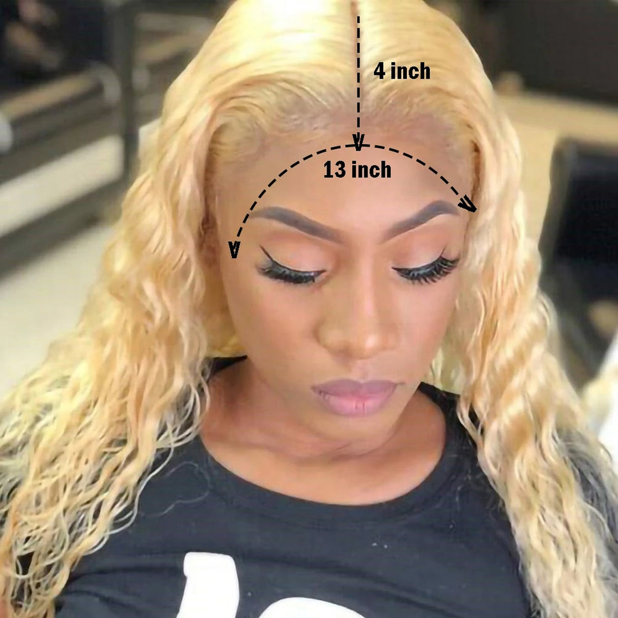 613 Blonde Deep Wave 13x4 Lace Front Wig Human Hair Brazilian Lace Frontal Wigs