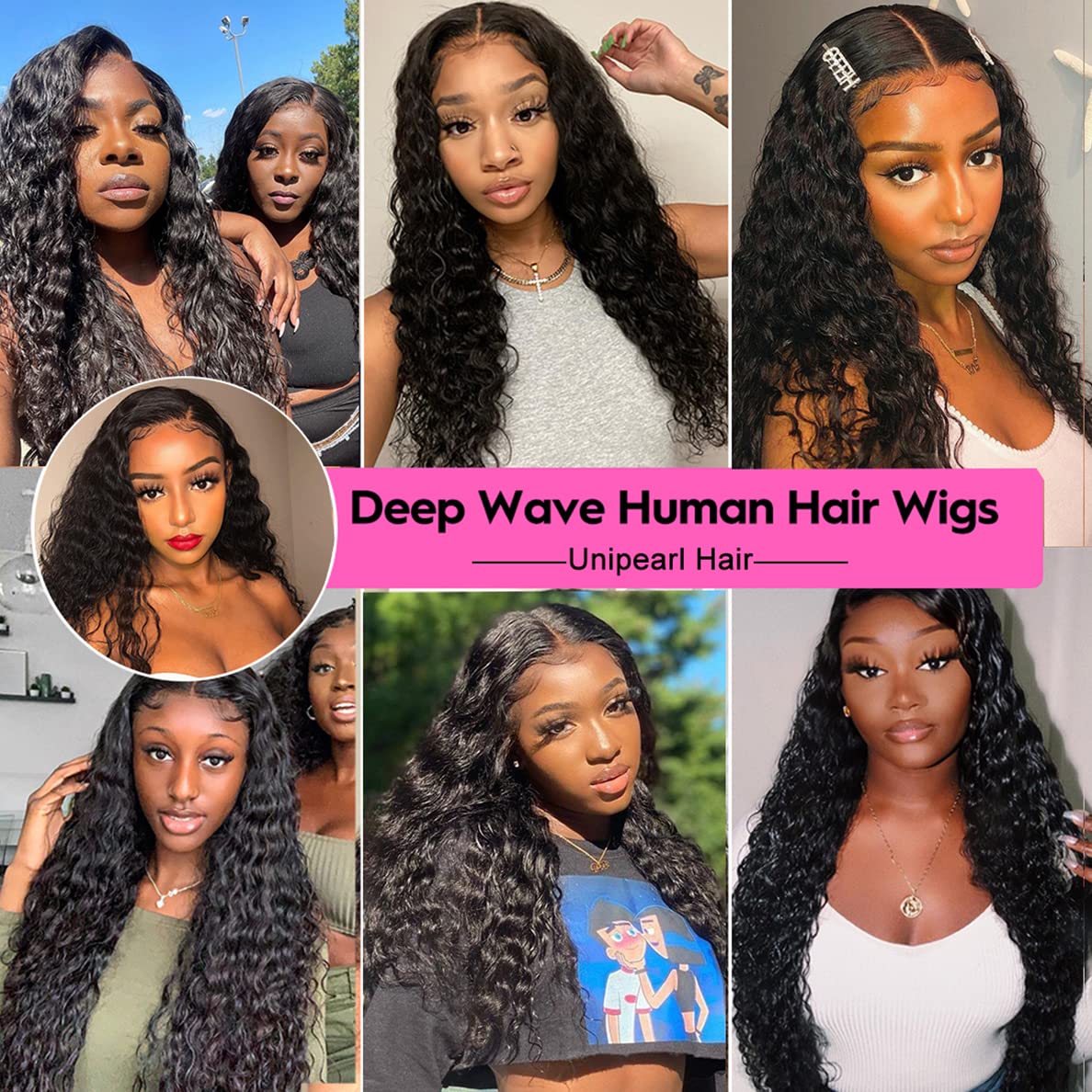 Boho-Chic | Flowy Bohemian Curly 5×5 Closure Lace Glueless Mid Part Long Wig 100% Human Hair