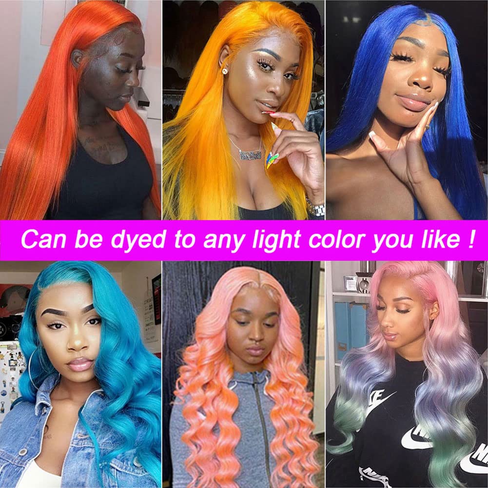 Hot Ginger Color 13X4 Body Wave Remy Human Hair Lace Front Wigs