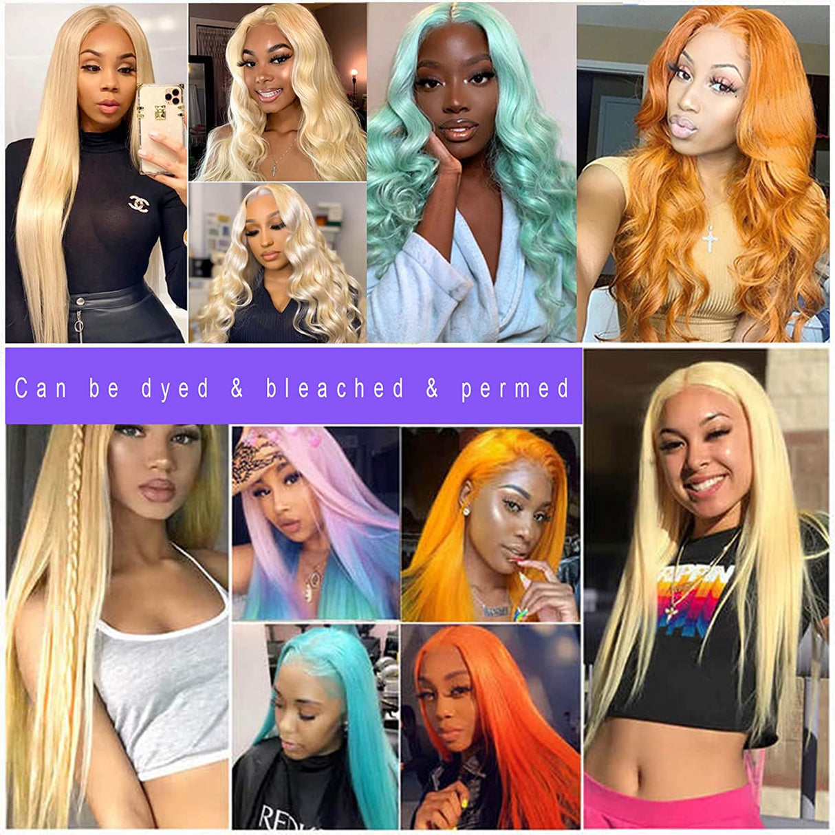 13x4 Blonde Straight Lace Front Wig Human Hair 613 Wig