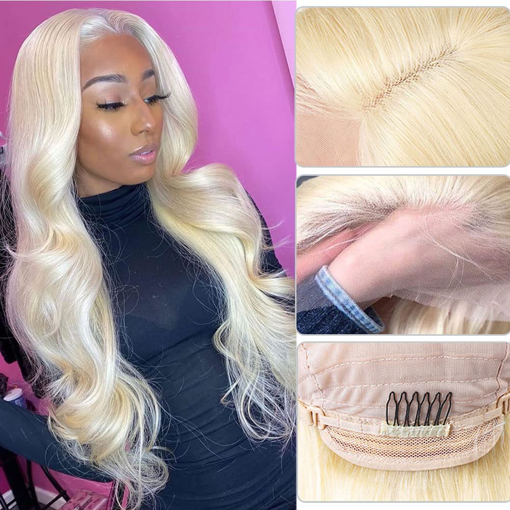613 Blonde Lace Front Wigs Human Hair Body Wave 13x4 HD