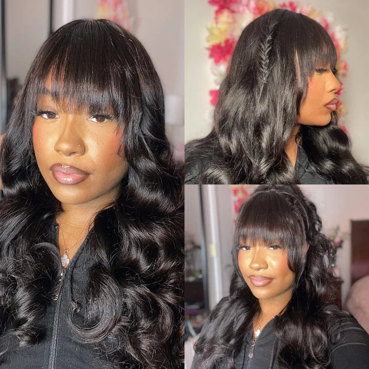 Long Straight True Scalp Bang Wig