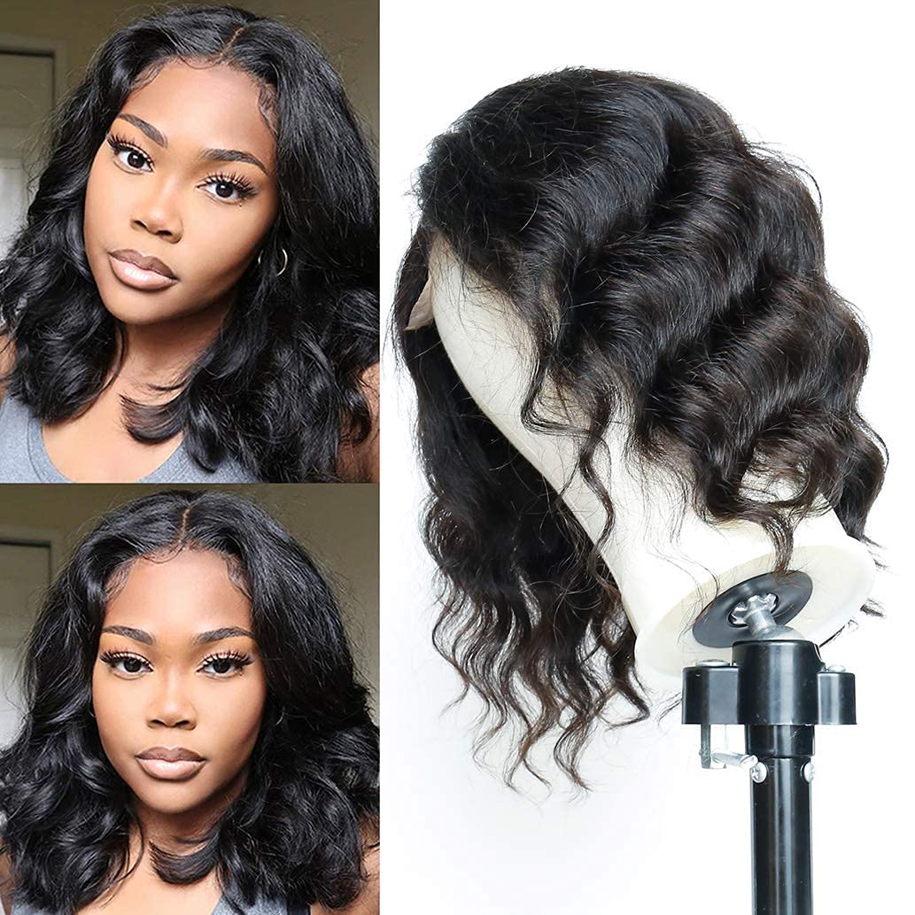 Body Wave Bob Human Hair Lace Front Wigs 4x1 T Part Human Hair Wigs