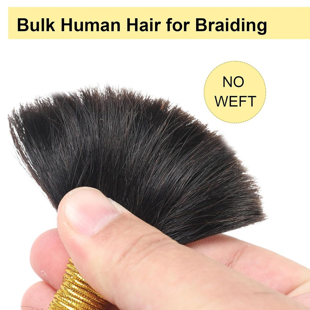 Human Braiding Hair for Boho Braids Deep Wave Bulk Human Hair for Braiding 2 Bundles 100G 100% Brazilian Wet and Wavy Curly Human Hair Braiding Hair Extensions Honey Blonde No Weft Bundles
