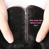 Body Wave Upgrade Lace Closure Middle Part Closure Bleached Knots 4x0.75 T Part Closure Natural Color